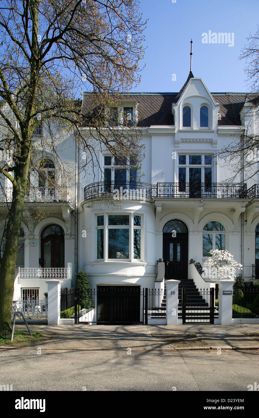 Hamburg Deutschland Villa An Der Alster Stockfotografie Alamy