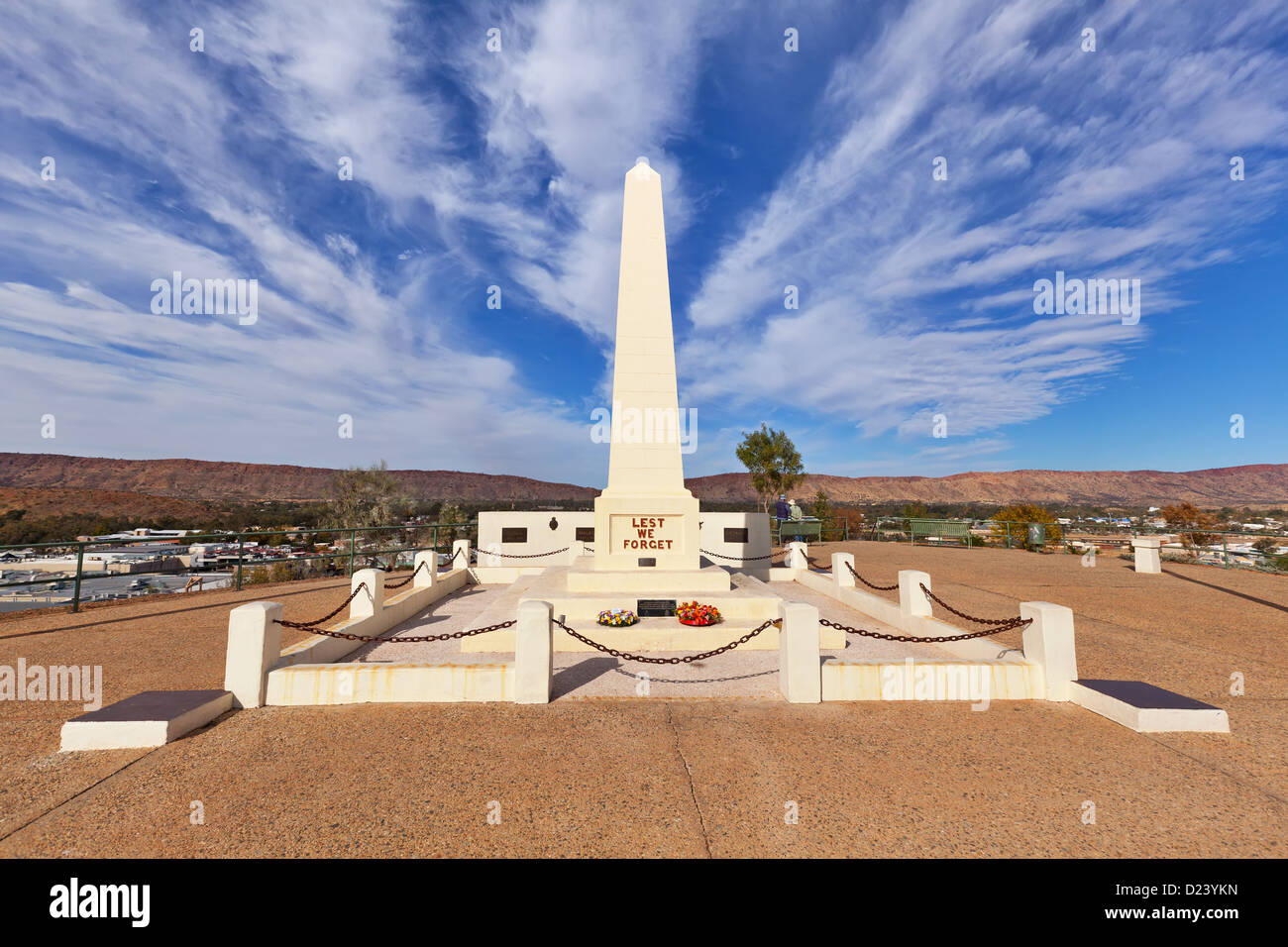 Alice Springs ANZAC-Kriegerdenkmal Stockfoto