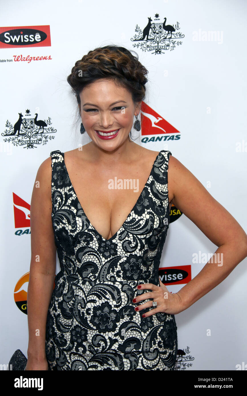 Schauspielerin Lindsay Price besucht die G'Day USA Los Angeles Black Tie Gala im Hotel JW Marriott in Los Angeles, USA, am 12. Januar 2013. Foto: Hubert Boesl/dpa Stockfoto