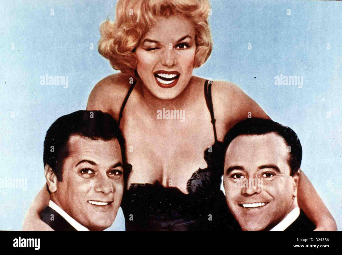 Manche Moegen Heiss einige wie es Hot Tony Curtis, Marilyn Monroe, Jack Lemmon Joe (Tony Curtis), Sugar Kane Kowa (Marilyn Stockfoto
