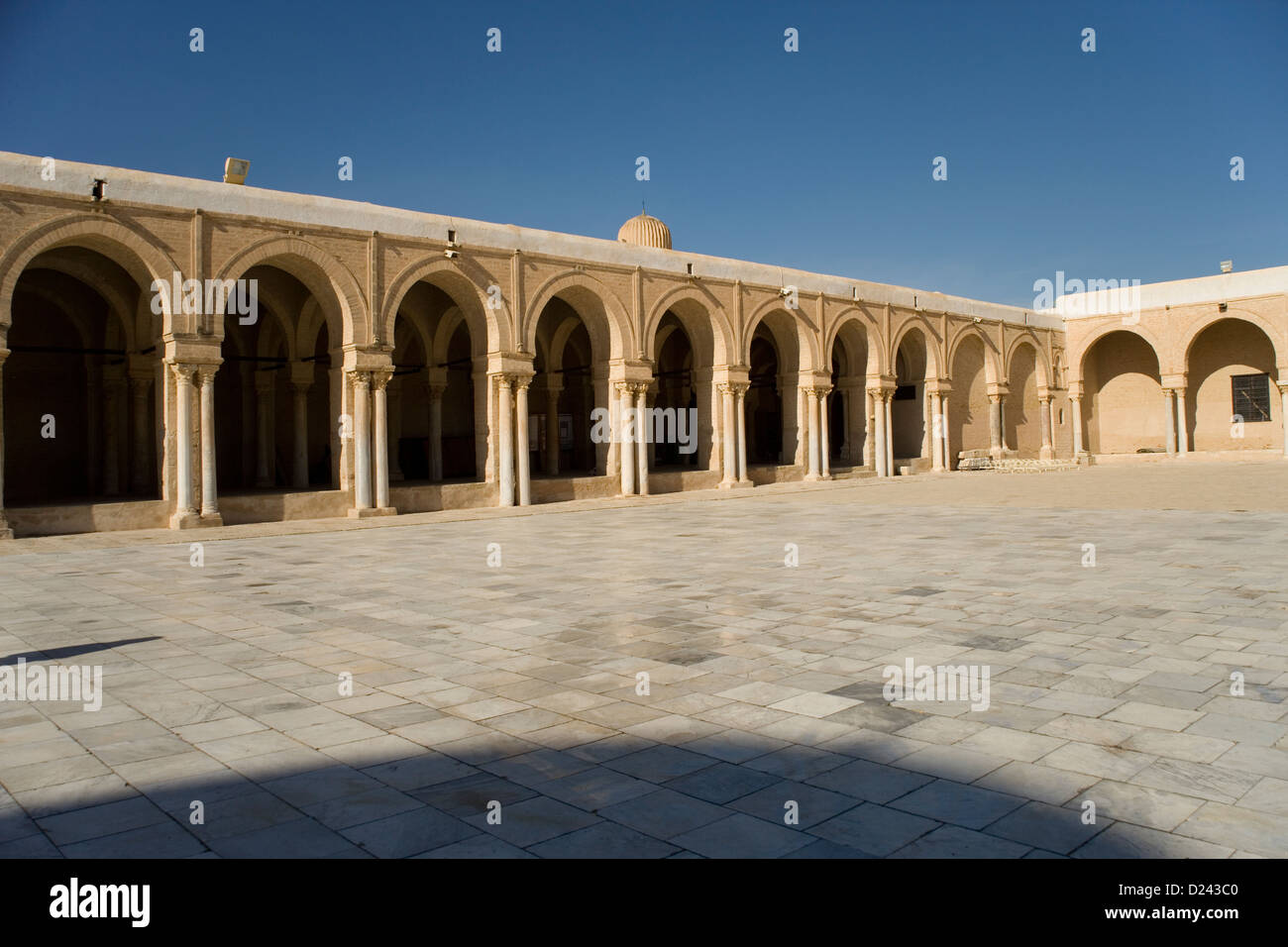 Die große Moschee von Sidi Oqba in Kairouan, Tunesien Stockfoto