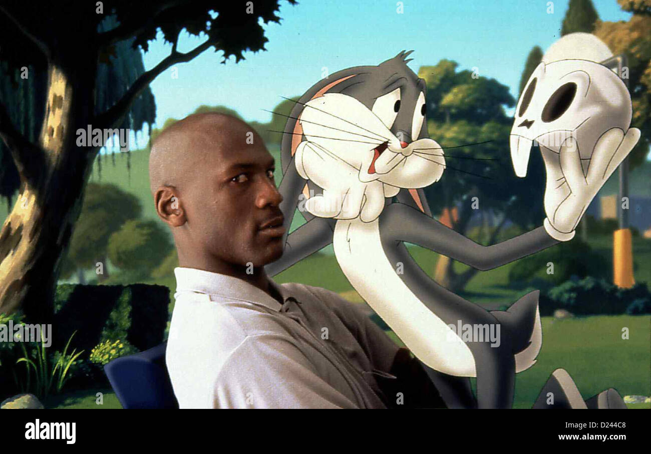 Space Jam Space Jam Michael Jordan, Bugs Bunny *** lokalen Caption *** 1996-- Stockfoto