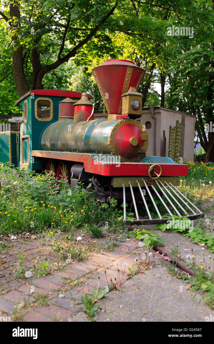 Berlin, Deutschland, MiniaturEisenbahn in der ehemaligen Spreepark im