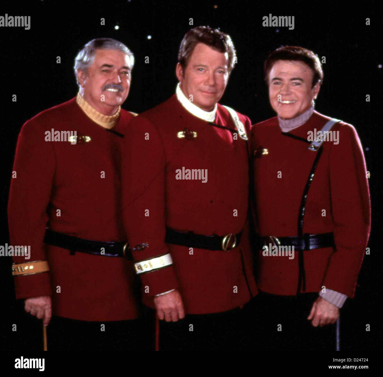 Star Trek Vii - Treffen Der Generationen Star Trek: Generationen James Doohan, William Shatner, Walter Koenig Der Testflug der Stockfoto