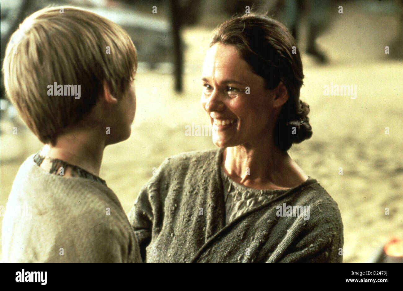 Star Wars: Episode 1-Die Dunkle wobei StarWars: Episode ich Phantom Menace Jake Lloyd, Pernilla August Anakin Skywalker Stockfoto