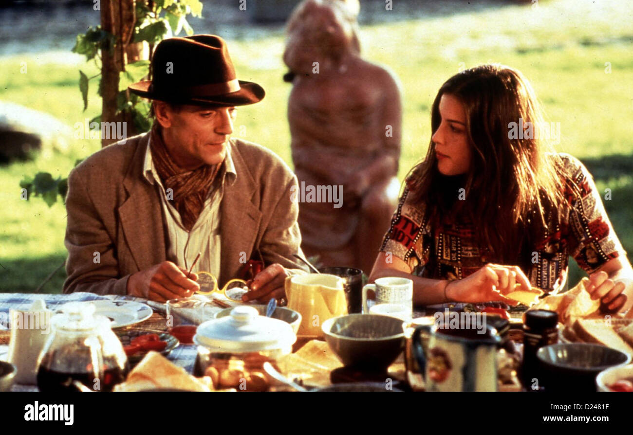 Gefuehl Und Verfuehrung Stealing Beauty Jeremy Irons, Liv Tyler Der Leukaemiekranke Schriftsteller Alex (Jeremy Irons) lebt Stockfoto