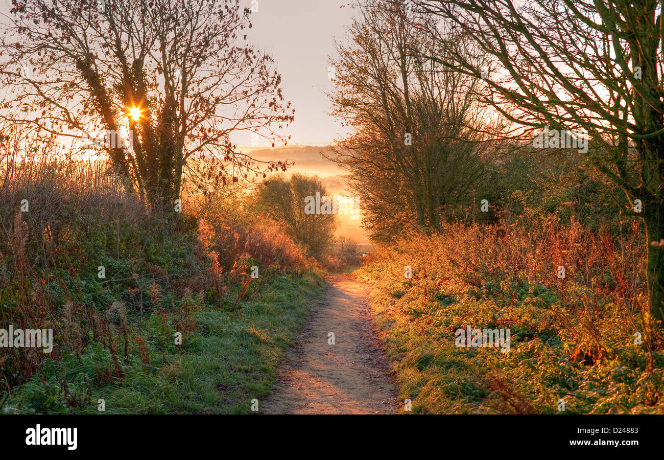 Die Cotswold Weg, Gloucestershire Stockfoto
