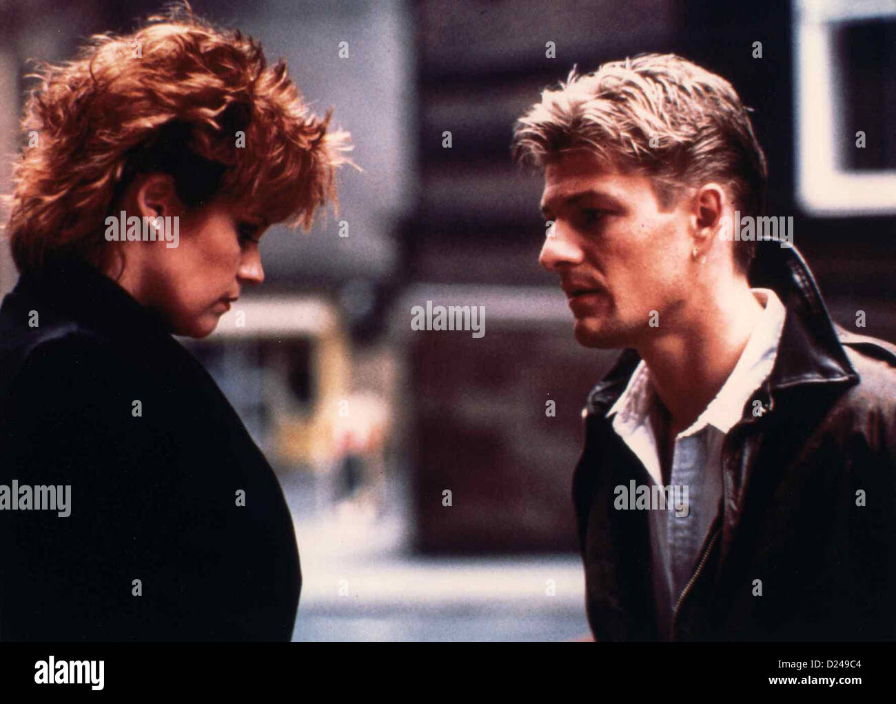 Stürmischer Montag stürmischen Montag Melanie Griffith, Sean Bean *** lokalen Caption *** 1988-- Stockfoto