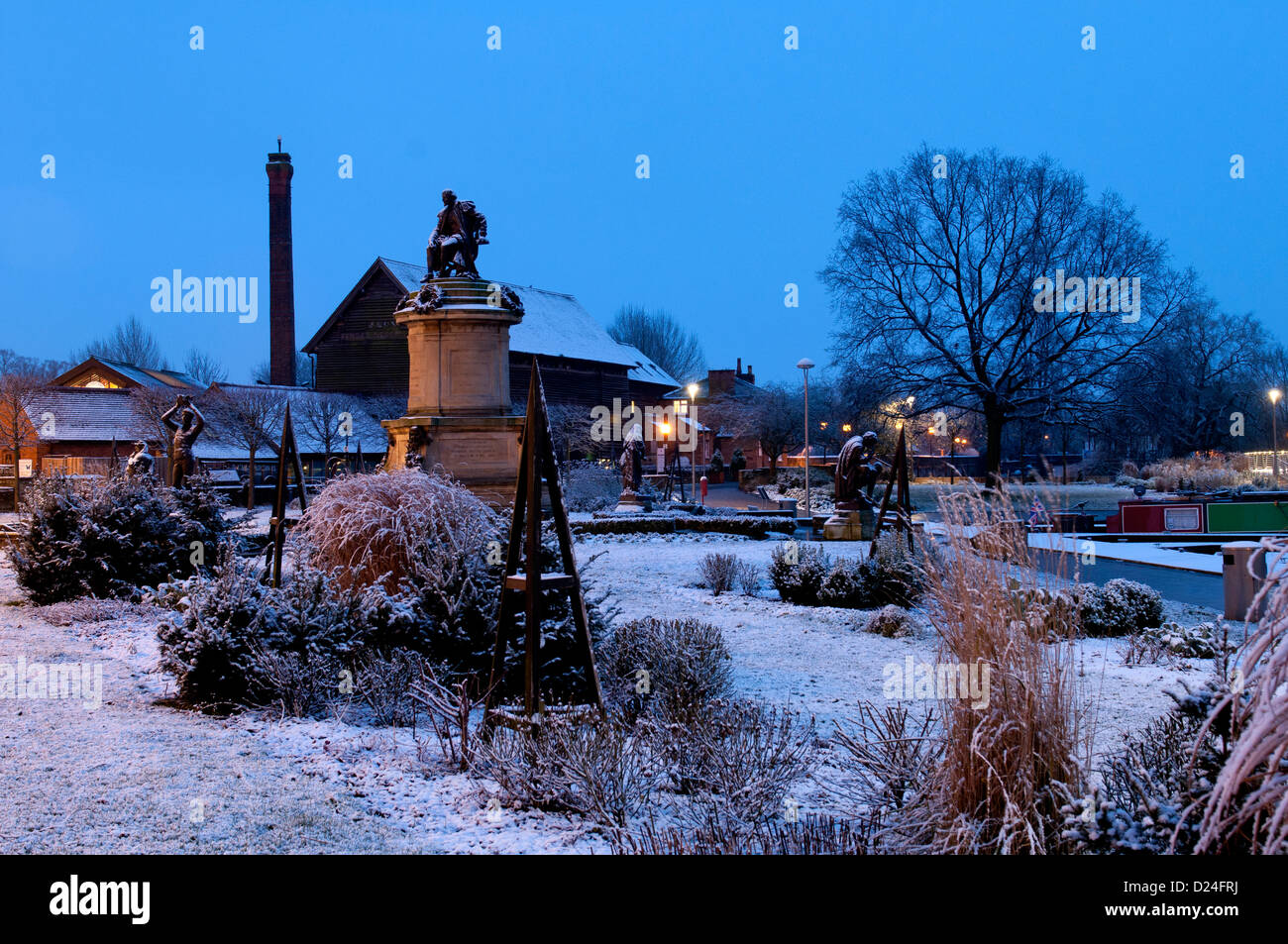 Bancroft Gardens im Winter, London, UK Stockfoto