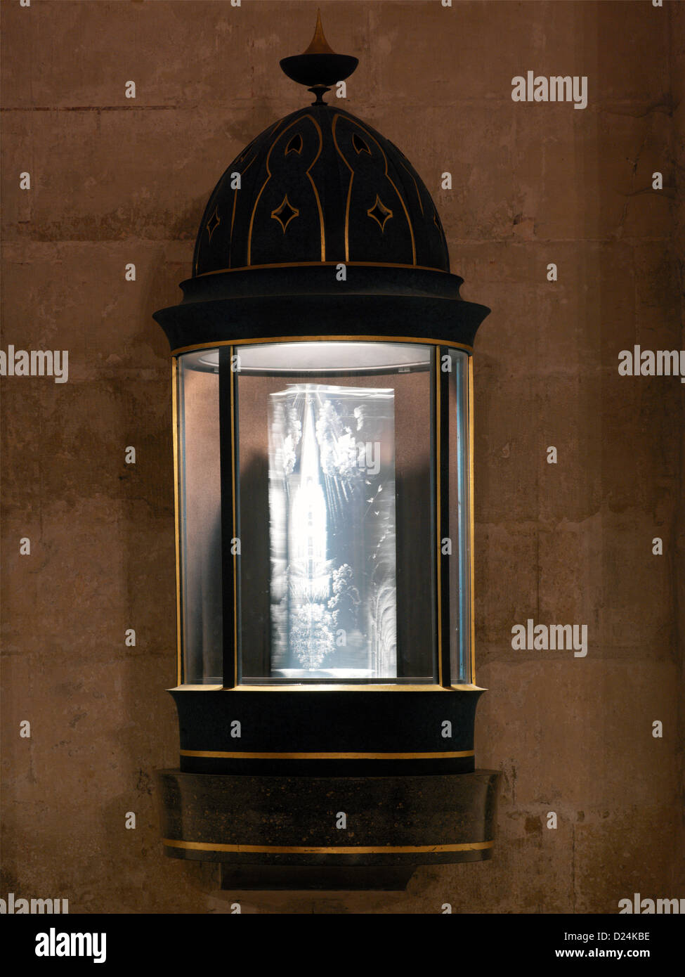 Wiltshire England Salisbury Kathedrale von Salisbury revolvierenden Glasprisma gestochen von Laurence Whistler Stockfoto