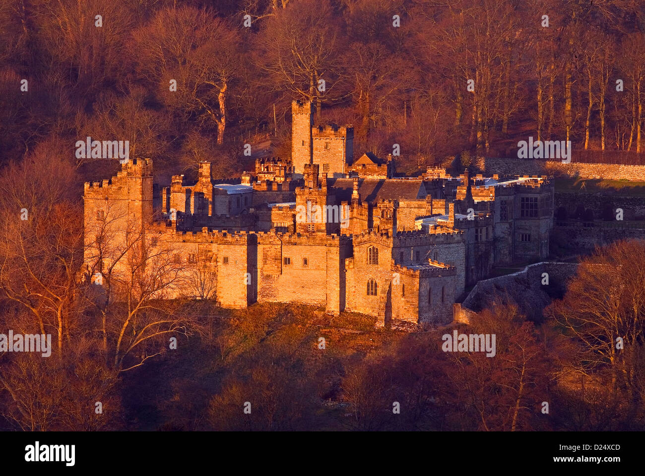 Haddon Hall Derbyshire Peak District Herbst Stockfoto