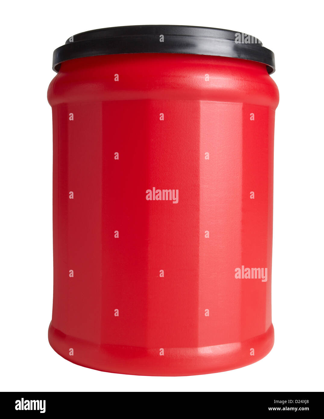 roten Kunststoff-container Stockfoto