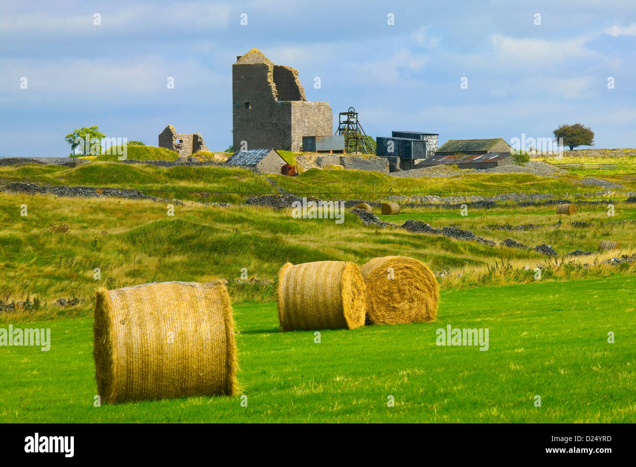 Elster Mine Derbyshire Peak District Sommer Stockfoto