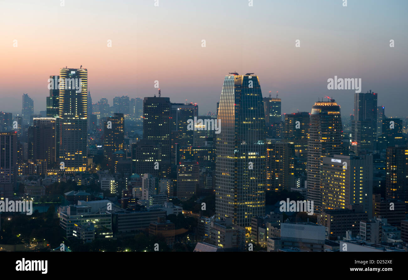 Central Business District Skyline Tokio Japan Stockfoto