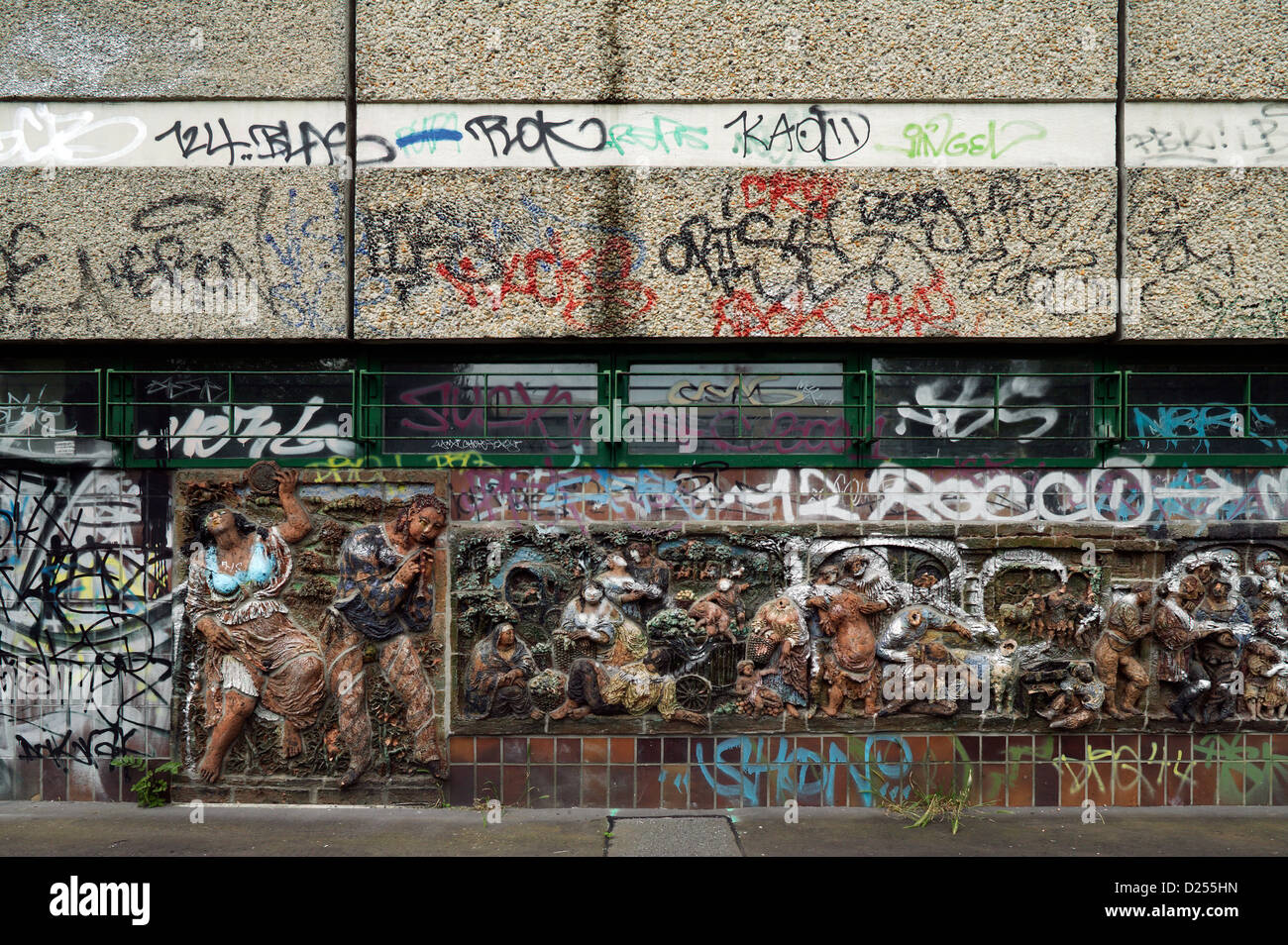 Berlin, Deutschland, verlassenen Service-center Stockfoto