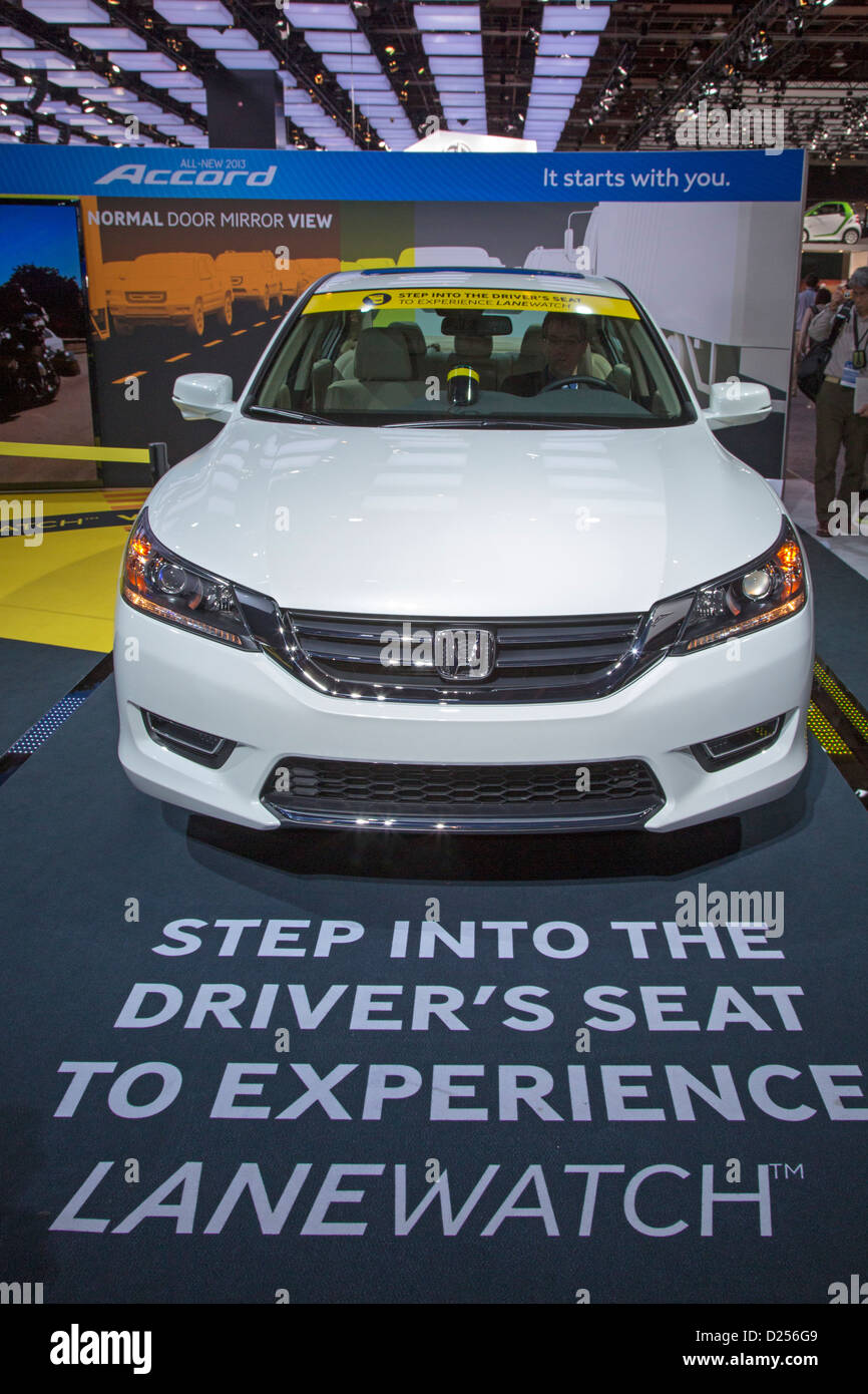 Der Honda Accord auf dem Display auf der North American International Auto Show. Stockfoto