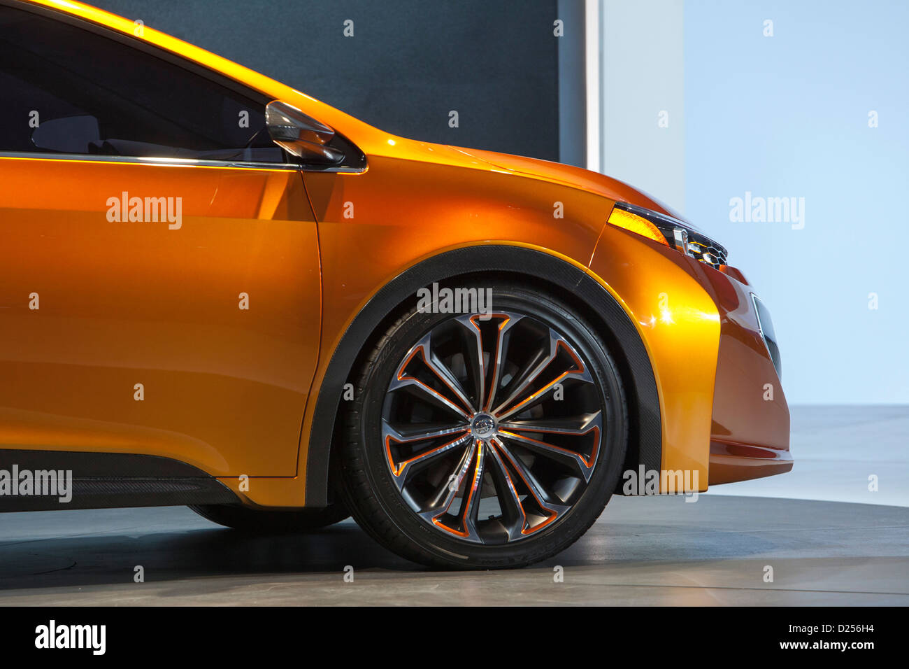 Detroit, Michigan - The Toyota Corolla Furia Konzeptfahrzeug auf dem Display auf der North American International Auto Show. Stockfoto