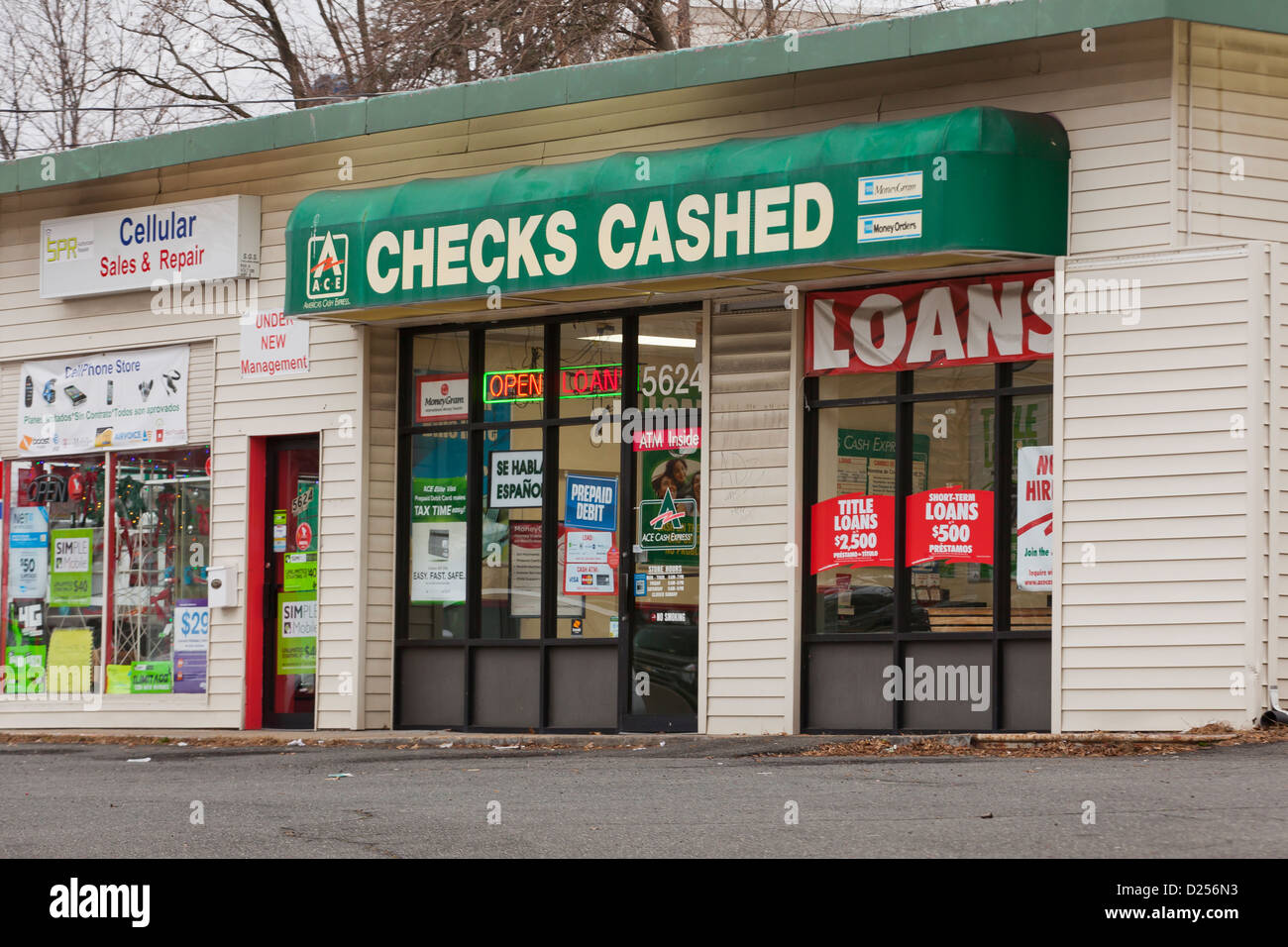 Überprüfen Sie Cash Shop Stockfoto