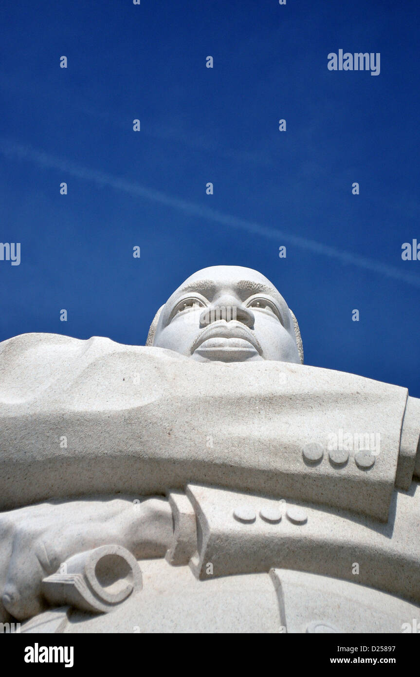 Fotografieren von Memorial Statue der Zivilrechte Führer Dr. Martin Luther King Jr. in Washington DC USA MLK Textfreiraum Stockfoto