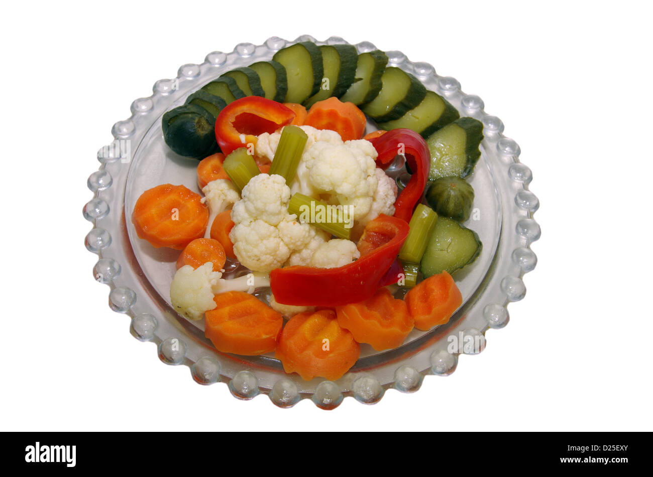 Gurke Salat Stockfoto