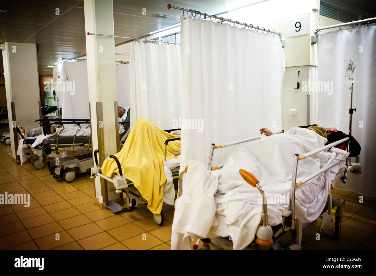 KRANKENHAUS-NOTFALL Stockfoto