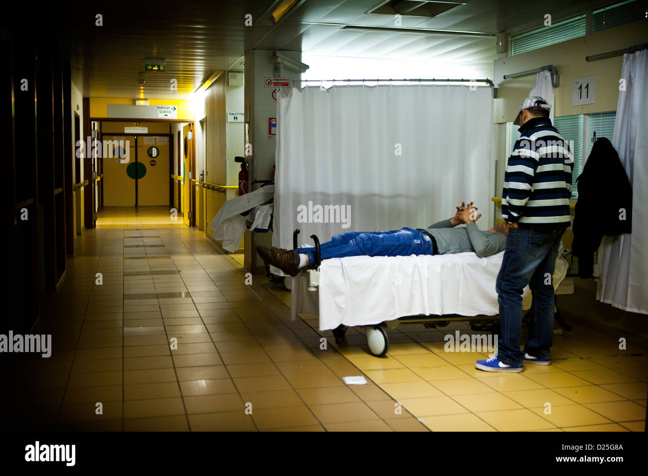 KRANKENHAUS-NOTFALL Stockfoto