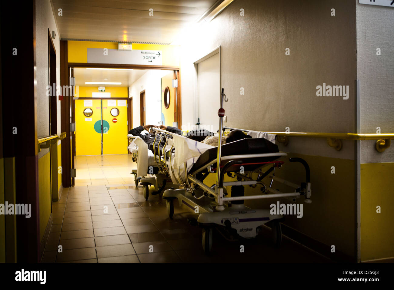 KRANKENHAUS-NOTFALL Stockfoto