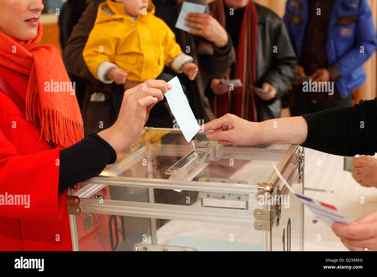 Präsidentschaftswahlen in Frankreich Stockfoto