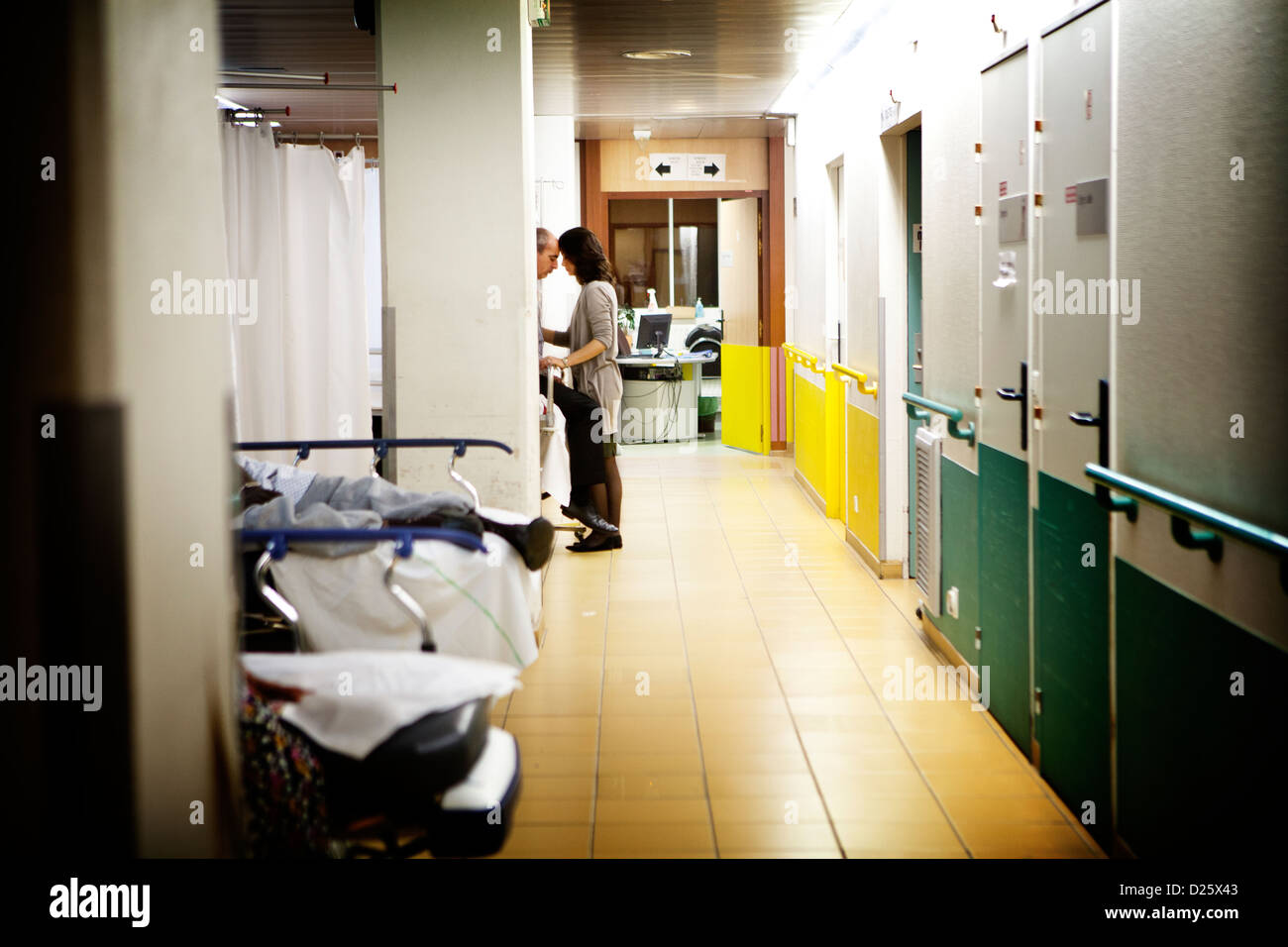 KRANKENHAUS-NOTFALL Stockfoto