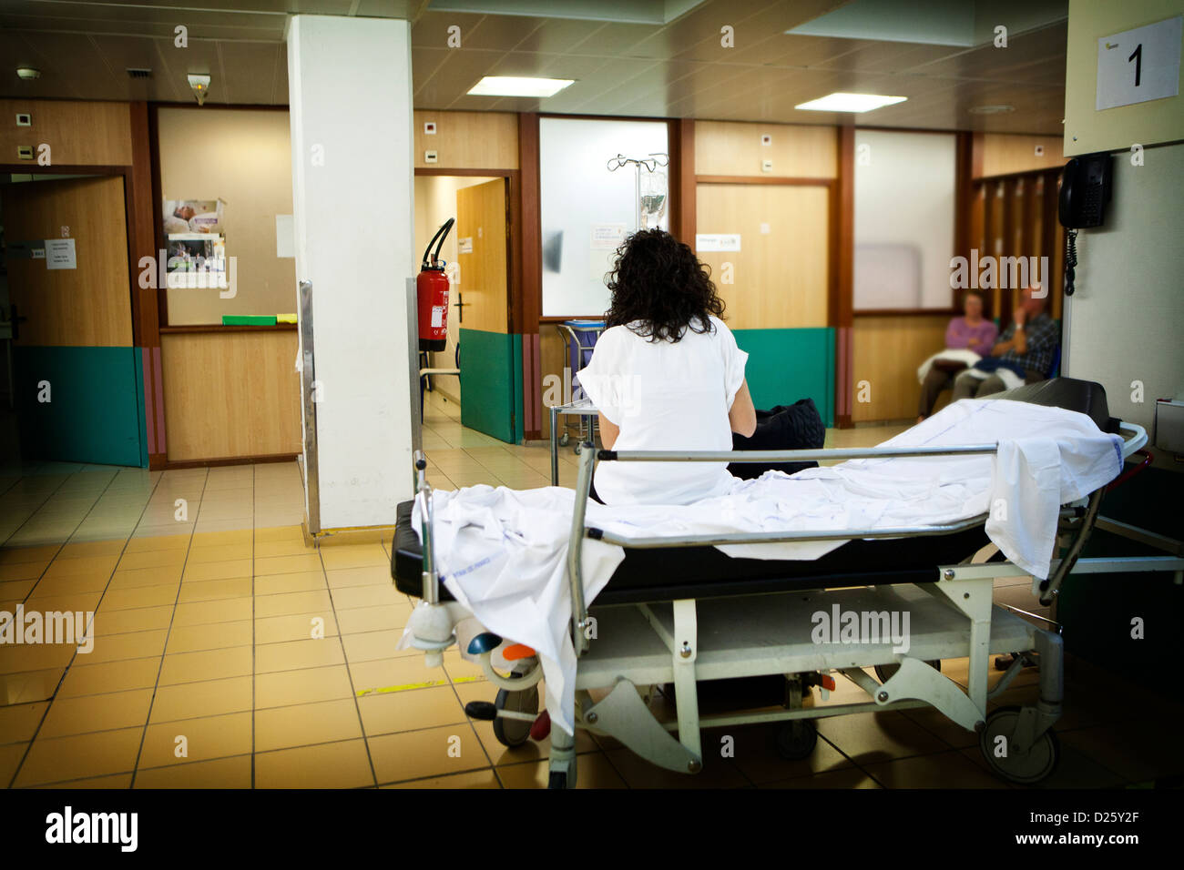 KRANKENHAUS-NOTFALL Stockfoto