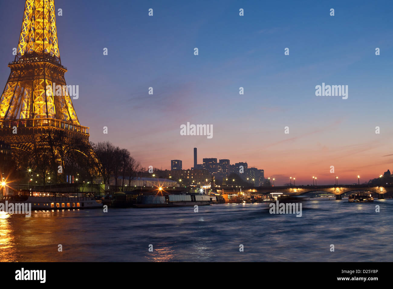 Paris den Eiffelturm Stockfoto