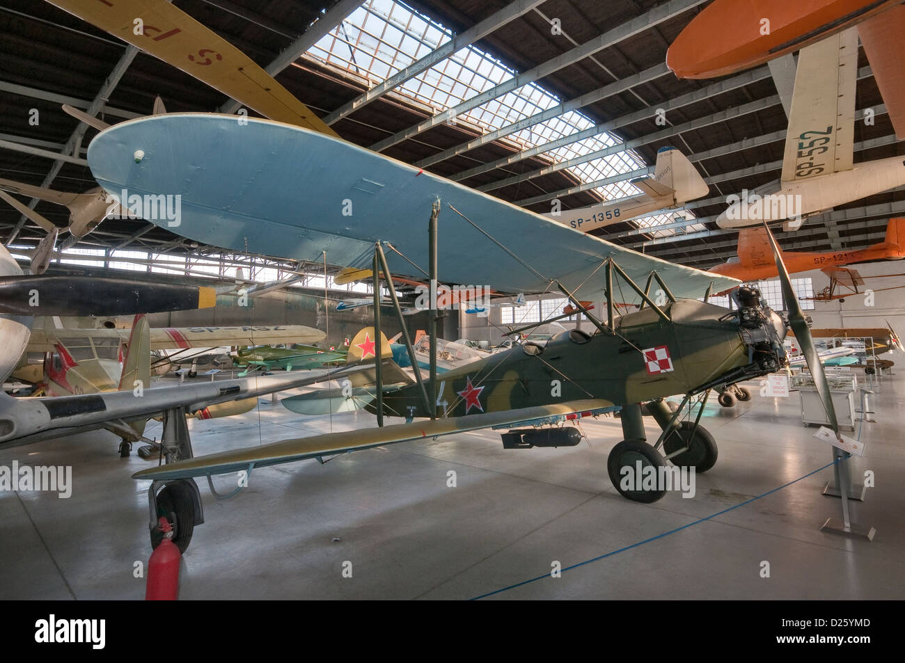 Polikarpow Po-2, WW2 Allzweck sowjetischer Doppeldecker, polnische Luftfahrtmuseum in Krakau, Polen Stockfoto