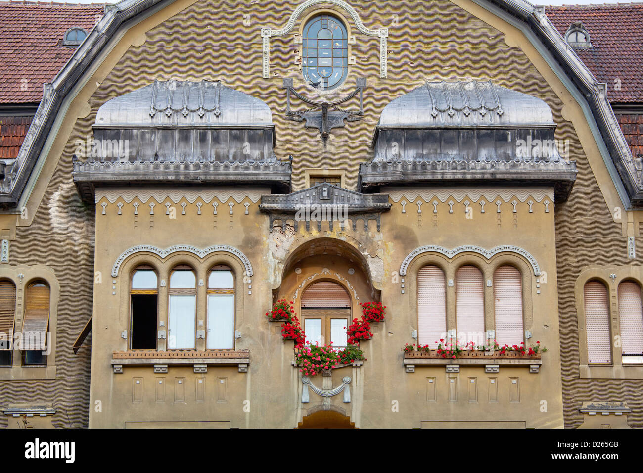 Timisoara im rumänischen Banat, Gebäude am Piata Victoriei. Rumänien. Stockfoto