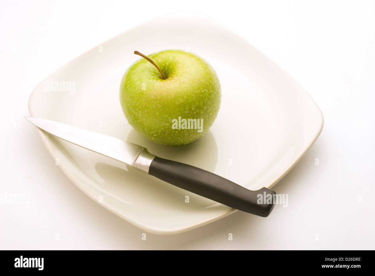 Grüner Apfel Stockfoto Grüner Apfel Stockfoto