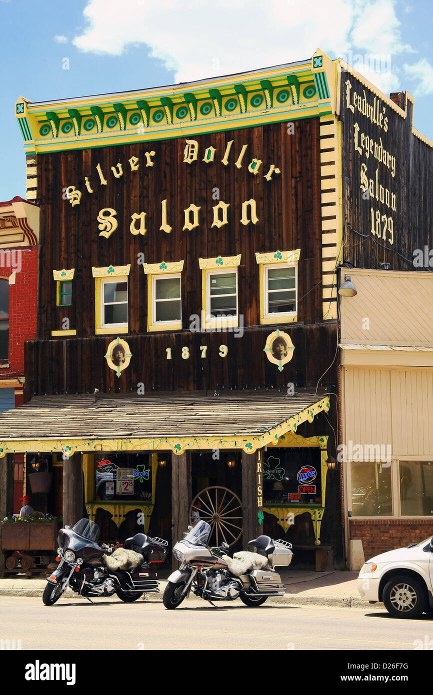 Silver Dollar Saloon Leadville CO Stockfoto