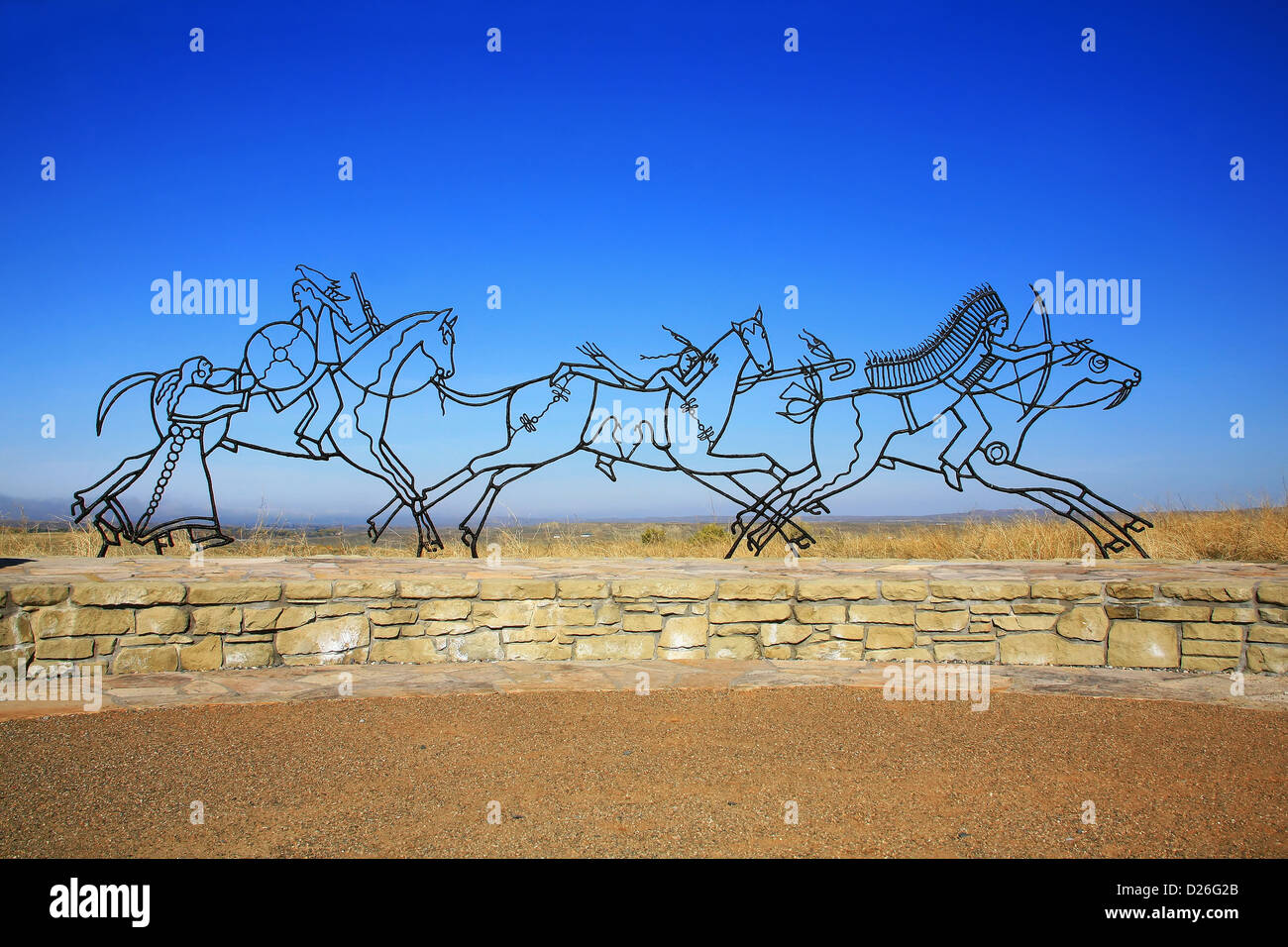Custer Battlefield NAT ' l Denkmal Stockfoto