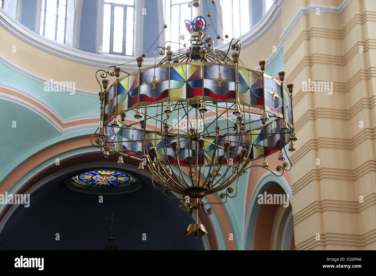 Innenraum der russische russische orthodoxe Kirche Stockfoto