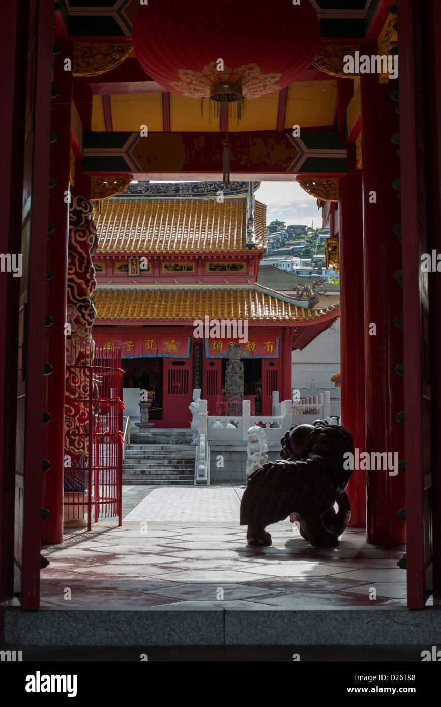 Konfuzius Schrein vom Eingang, Nagasaki, Japan Stockfoto