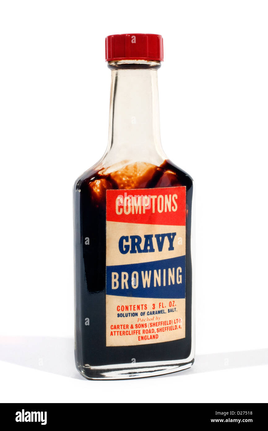 Comptons Soße Browning Flasche Stockfoto