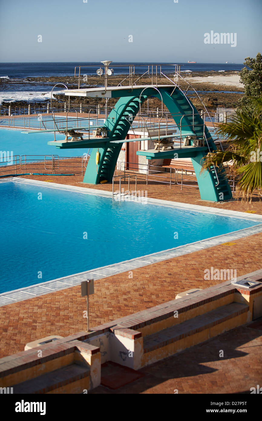 Schwimmbad Seapoint, Kapstadt, Südafrika Stockfoto