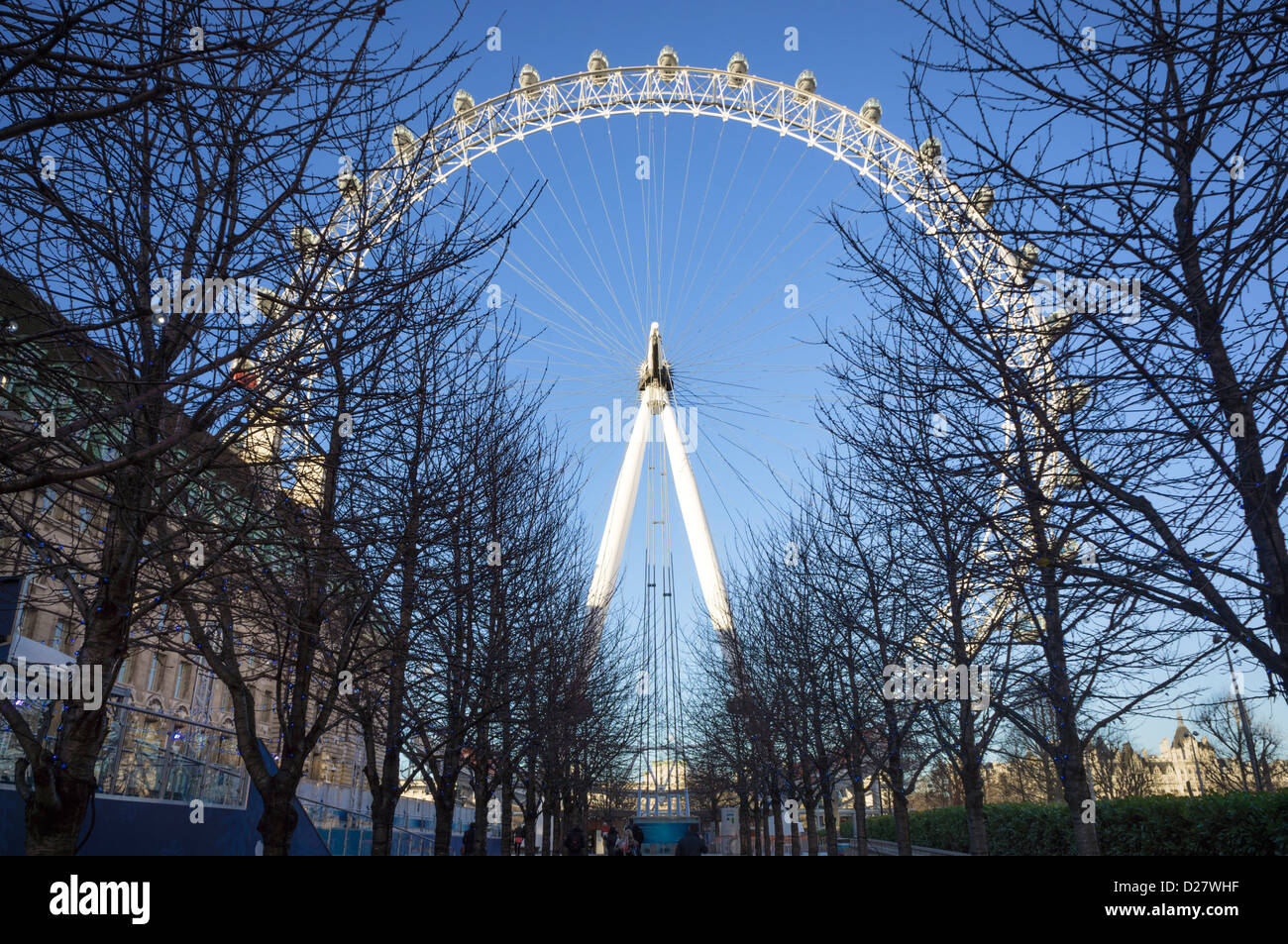 London Eye, auch bekannt als Millennium Wheel Stockfoto