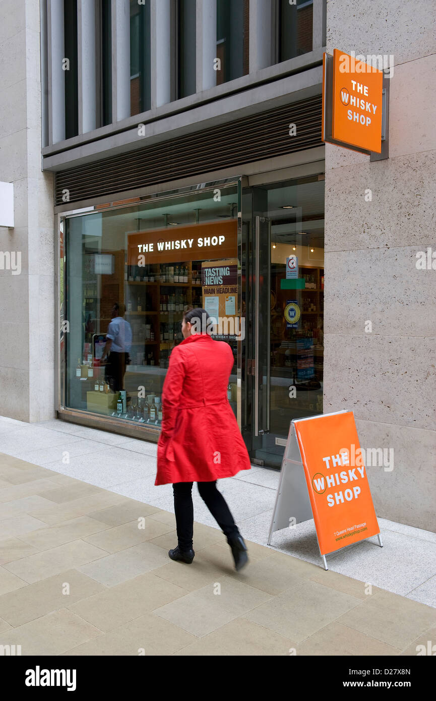 der Whisky Shop, Zentral-London, england Stockfoto