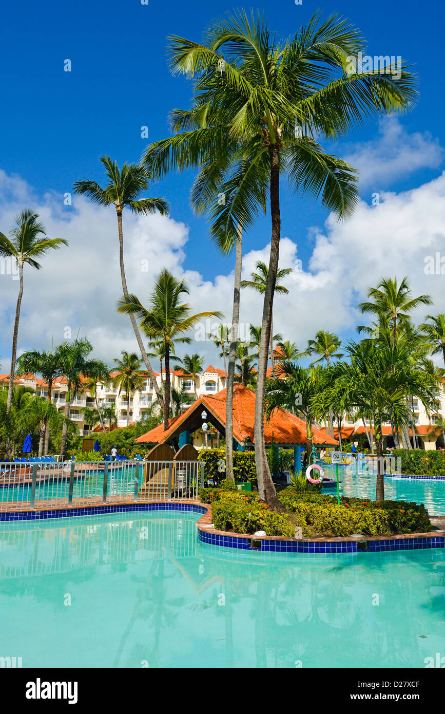 Barcelo Hotel Resort, Punta Cana, Dominikanische Republik Stockfoto