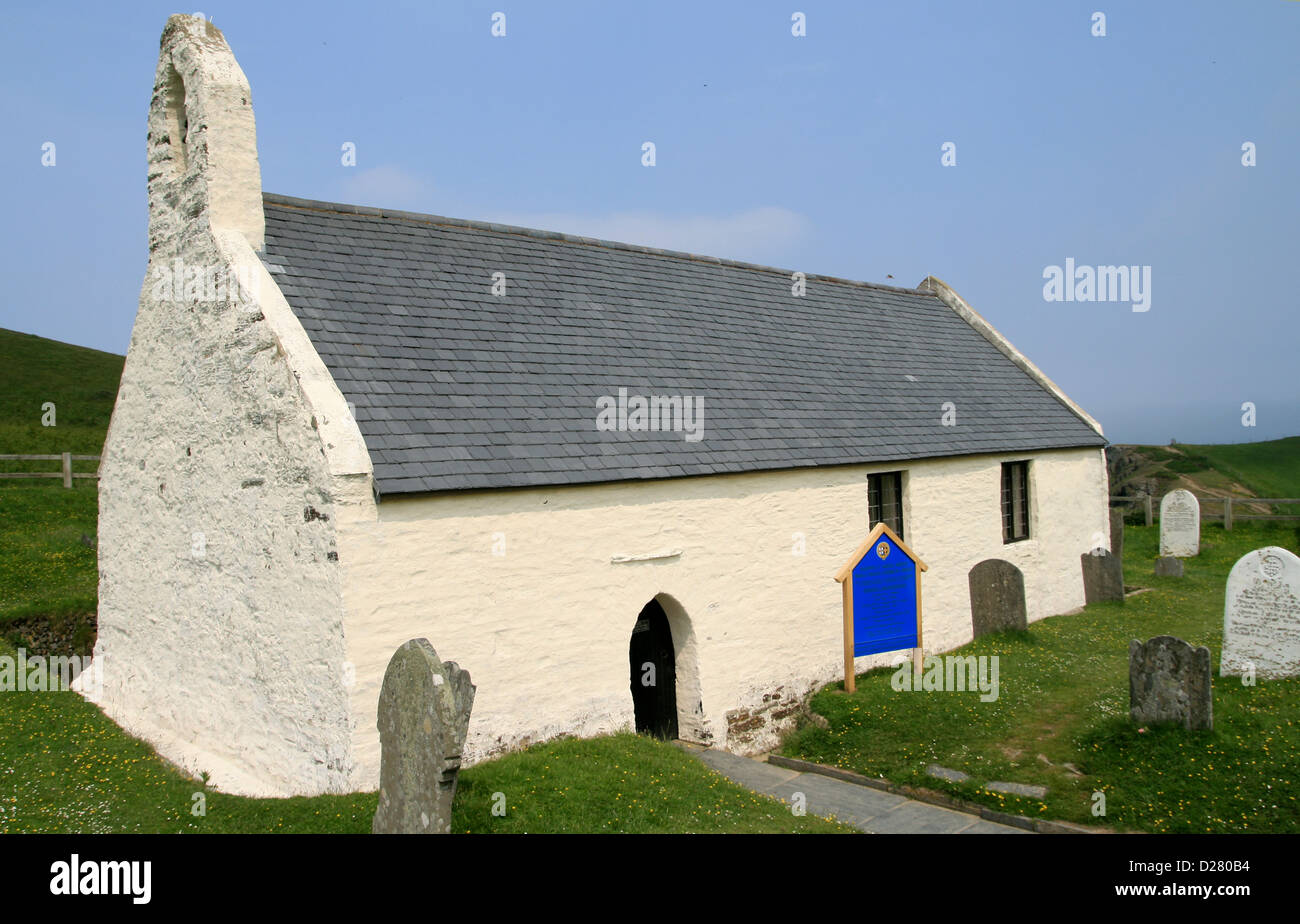 Kreuzkirche Mwnt Ceredigion Wales UK Stockfoto