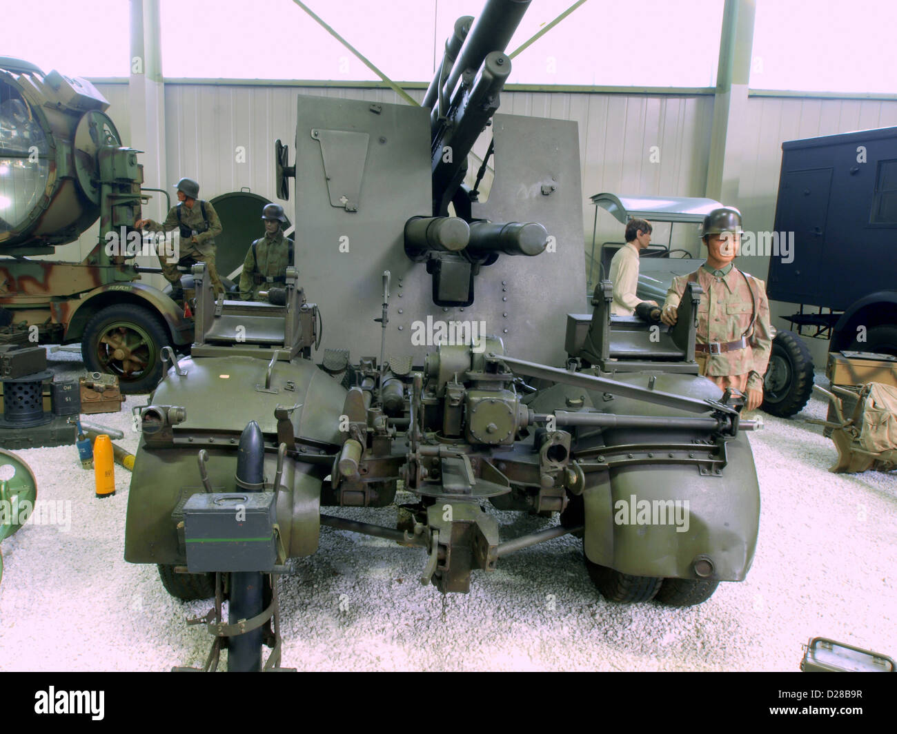 Auto & Technik Museum Sinsheim.8,8 cm FLAK. Stockfoto