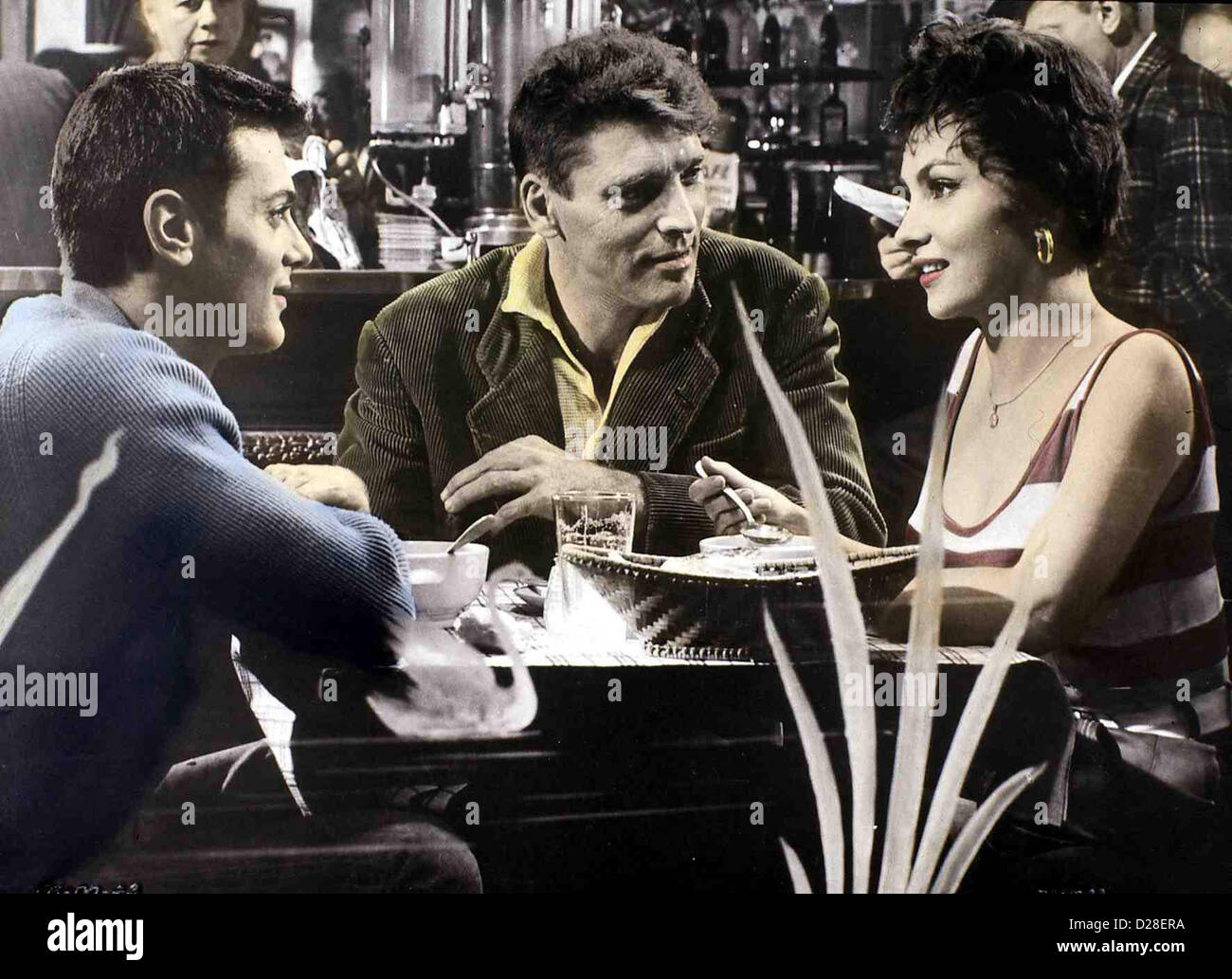 Trapez Trapez Tony Curtis, Burt Lancaster, Gina Lollobrigida Endlich Hut Tino (Tony Curtis) Höhle Durch Einen Unfall Stockfoto