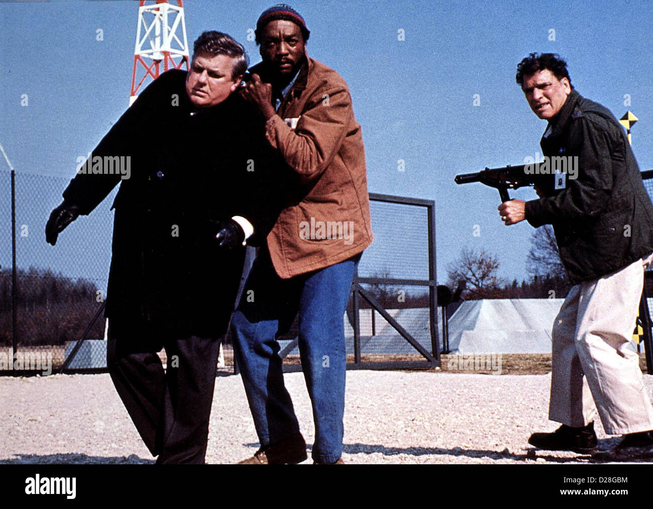 Das Ultimatum Twilight letzten strahlend Charles Durning, Paul Winfield, Burt Lancaster Um Ihre Besetzungsplaene Durchzusetzen, Stockfoto