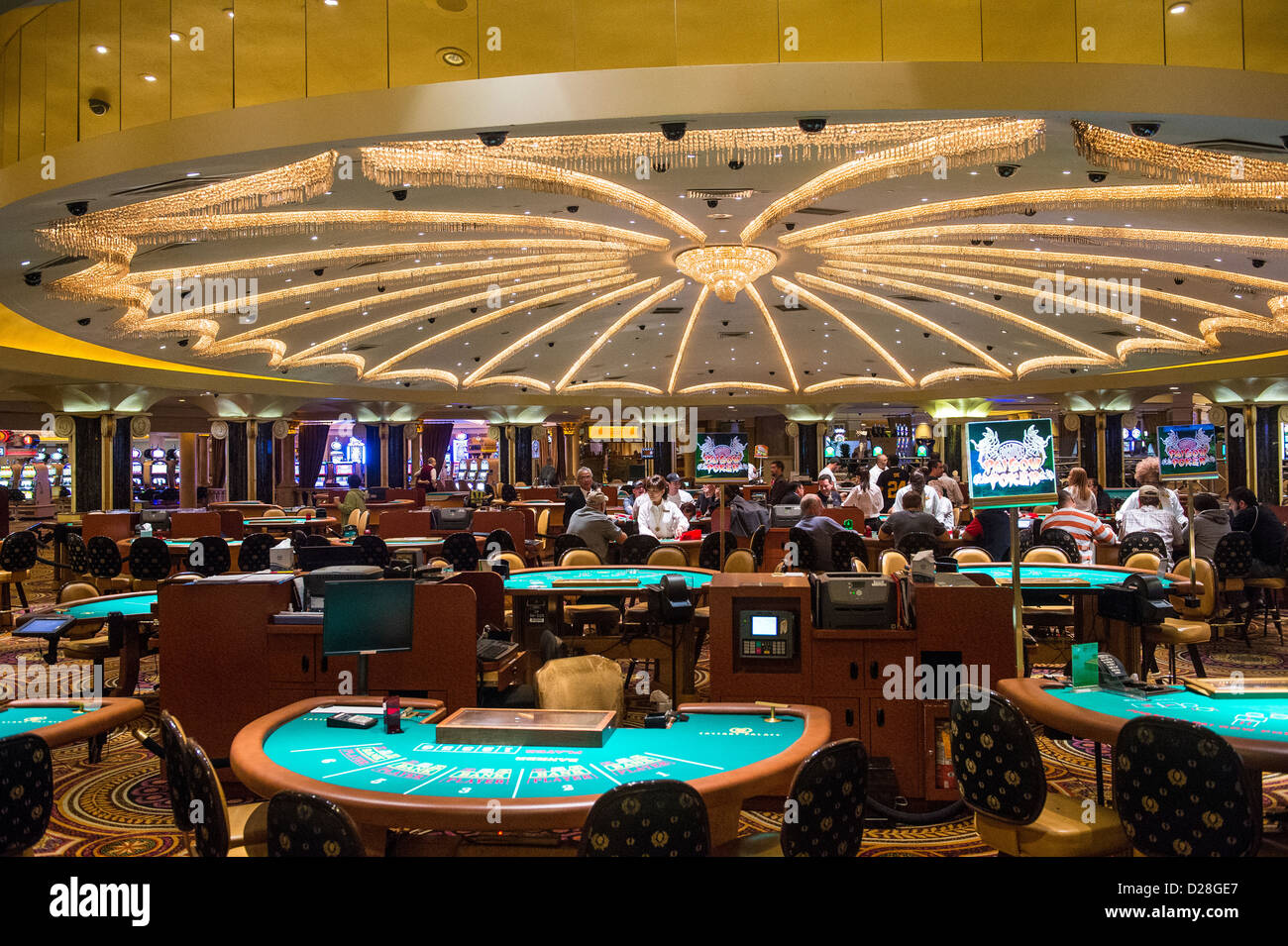 Inneren Casino und Spielautomaten in Las Vegas. Stockfoto