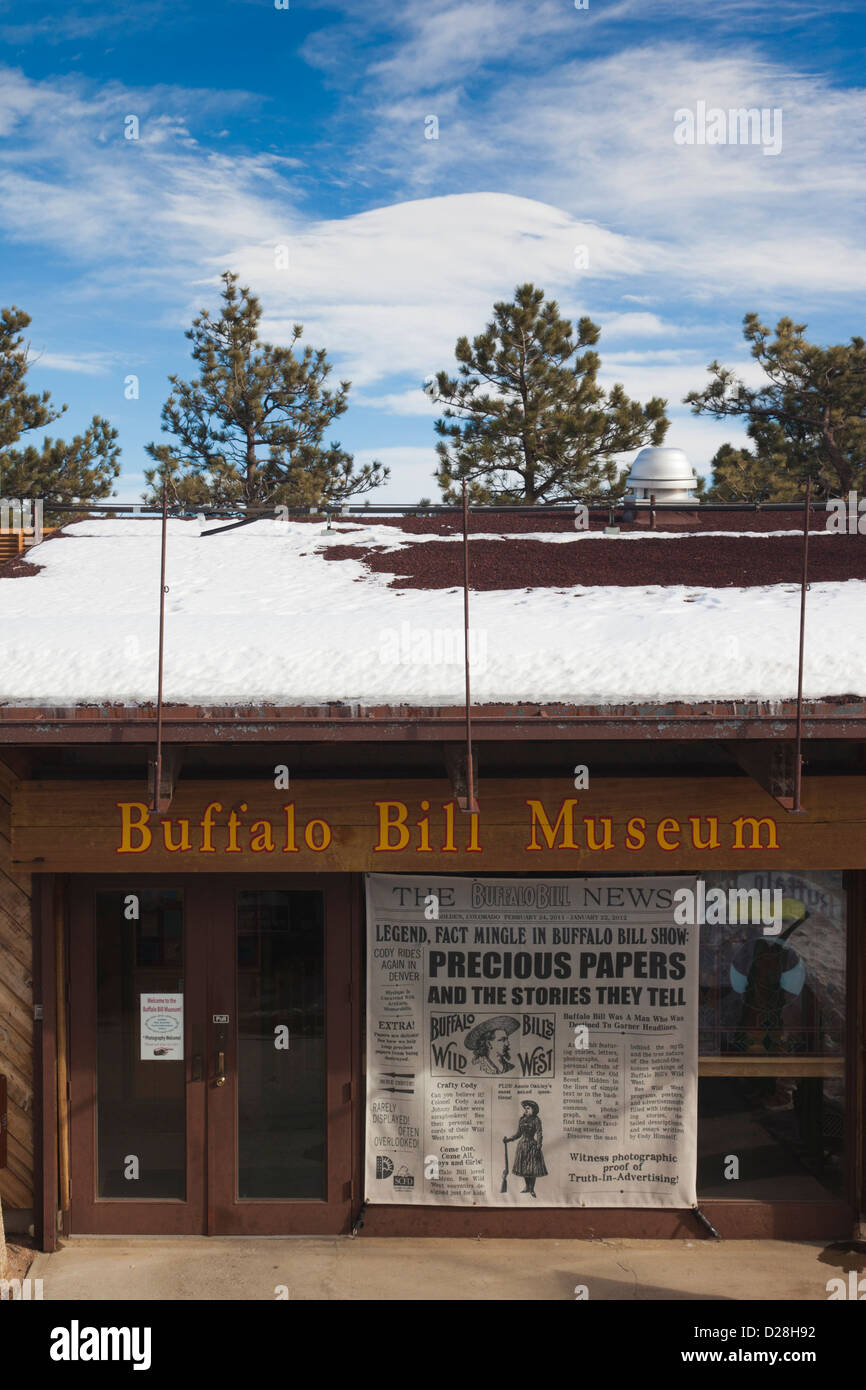 USA, Colorado, Golden, Lookout Mountain, Buffalo Bill Museum, gewidmet William wissen auch als Buffalo Bill Stockfoto