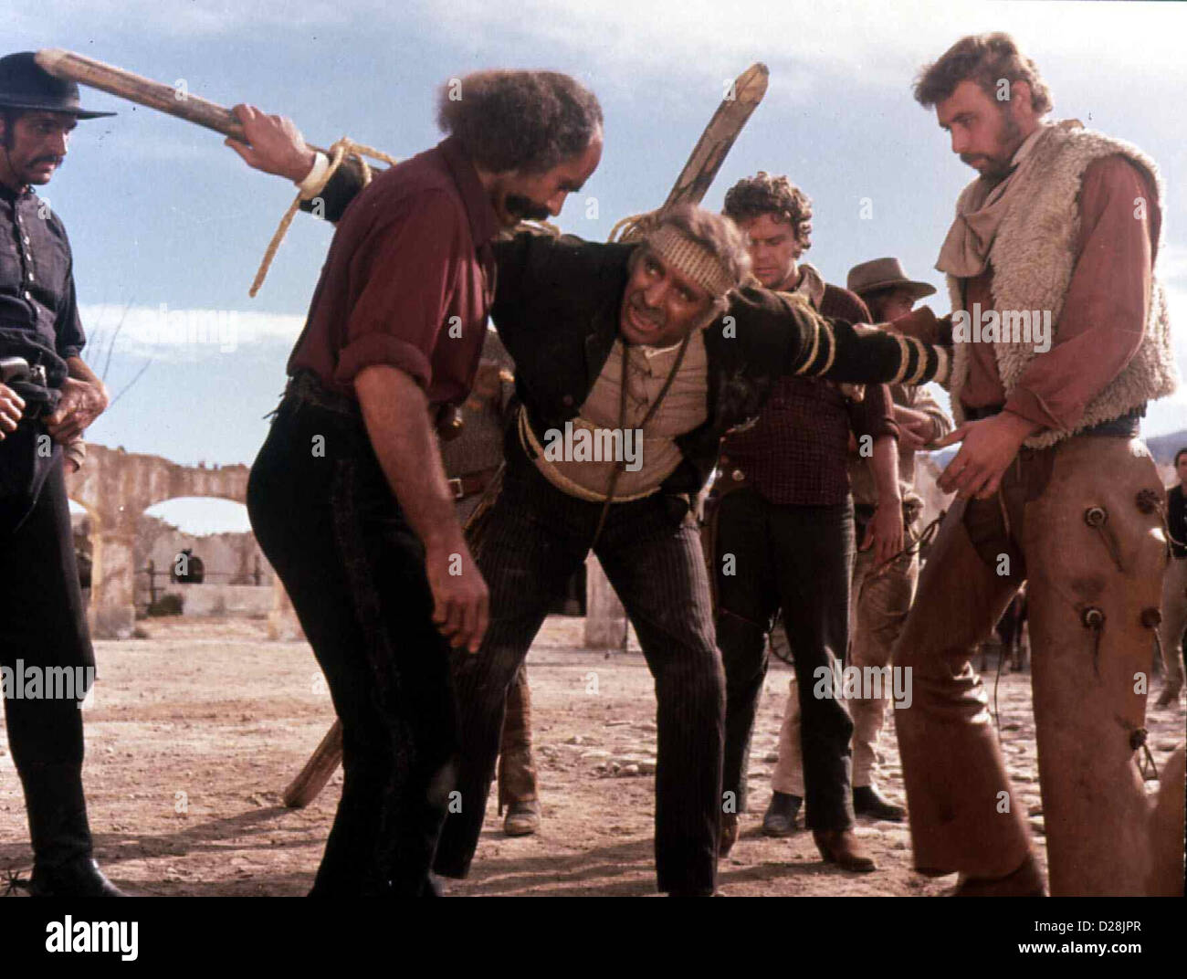 Valdez Valdez ist kommen Barton Heyman, Burt Lancaster Der Mexikaner Bob Valdez (Burt Lancaster, 3vl) Erschiesst in Notwehr Stockfoto